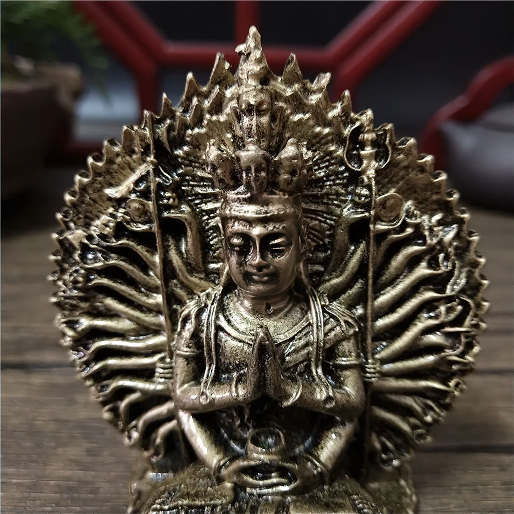 Bouddha Chinois Zen Bronze