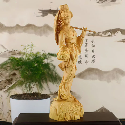 Statue Chinoise en Bois